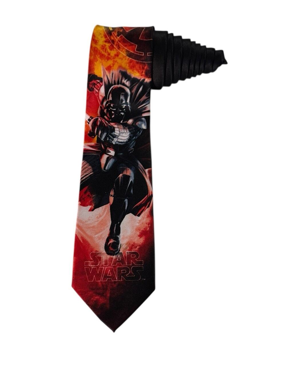 Star Wars Men’s Darth Vader Black Red Novelty Necktie
